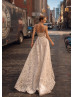 Square Neck Ivory All Over Lace Timeless Wedding Dress Square Neck Ivory All Over Lace Timeless Wedding Dress